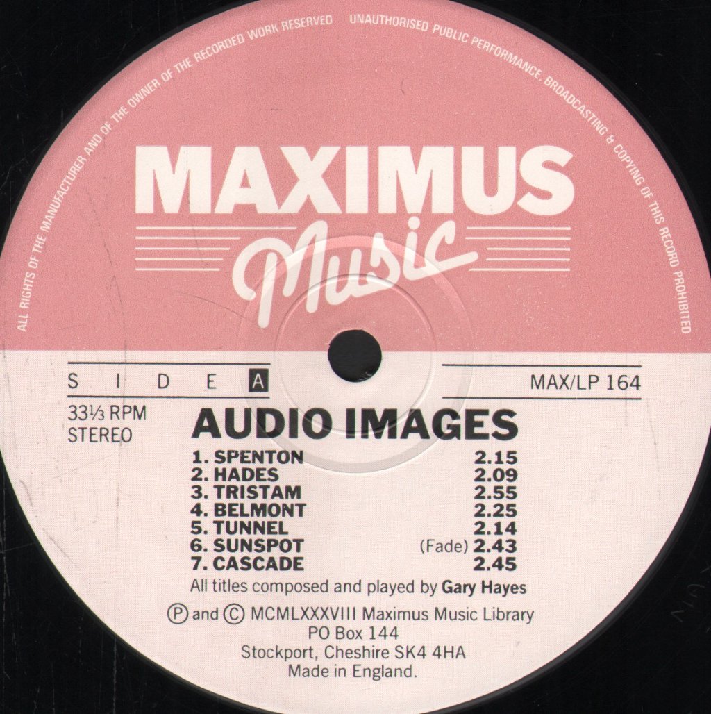Gary Hayes - Audio Images - Lp