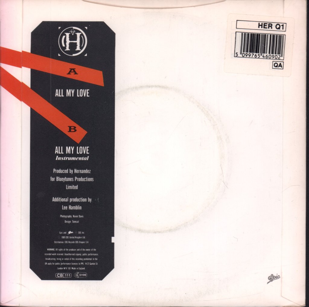 Wayne Hernandez - All My Love - 7 Inch