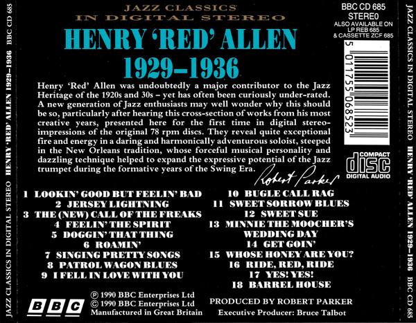Henry Red Allen - 1929-1936 - Cd