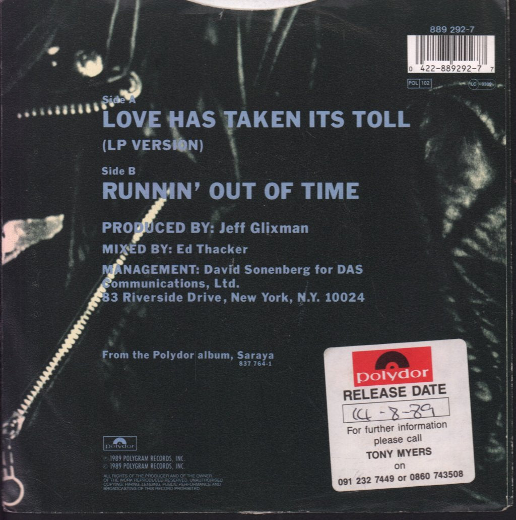 Saraya - Love Has Taken It's Toll - 7 Inch