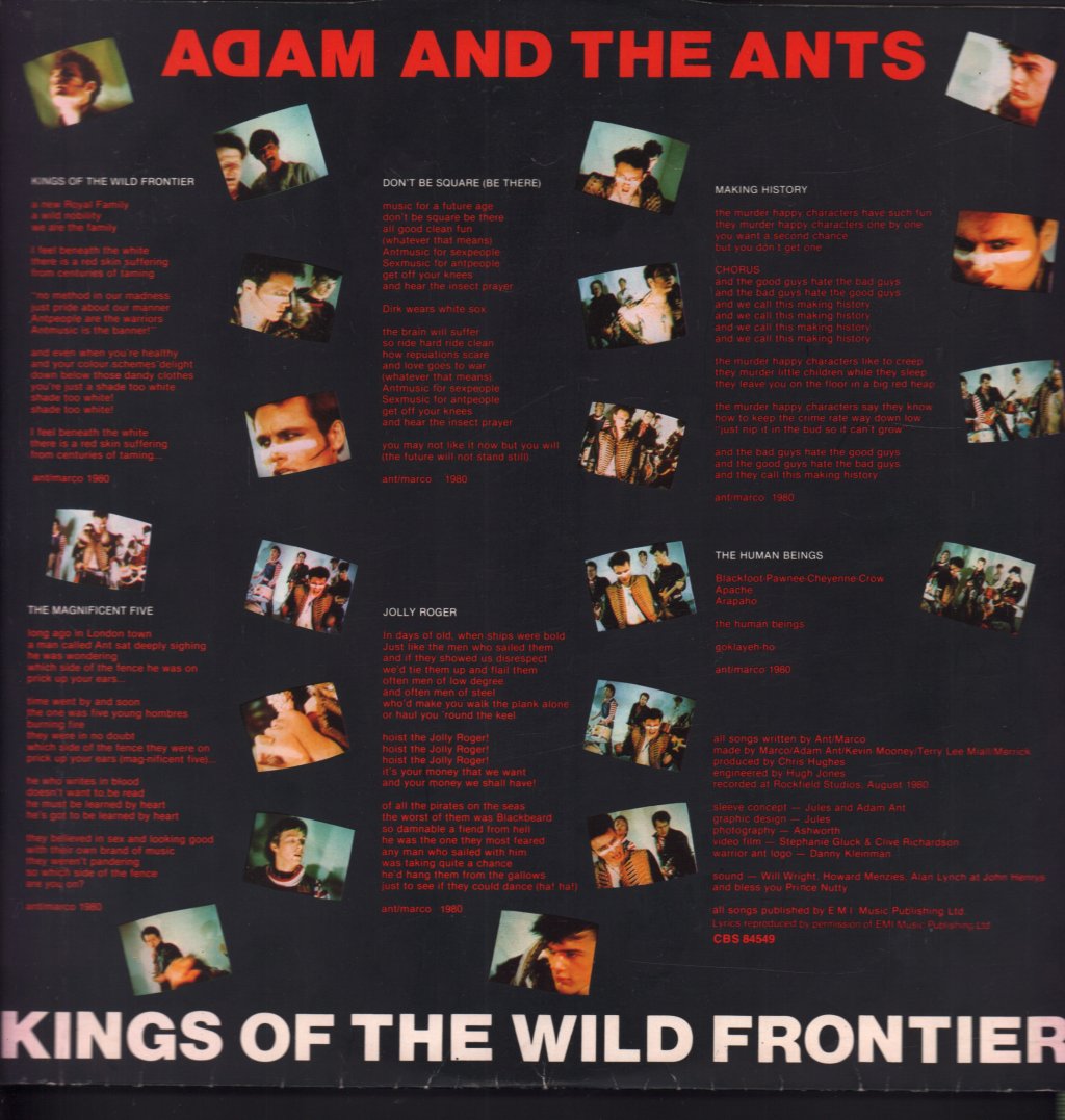 Adam And The Ants - Kings Of The Wild Frontier - Lp