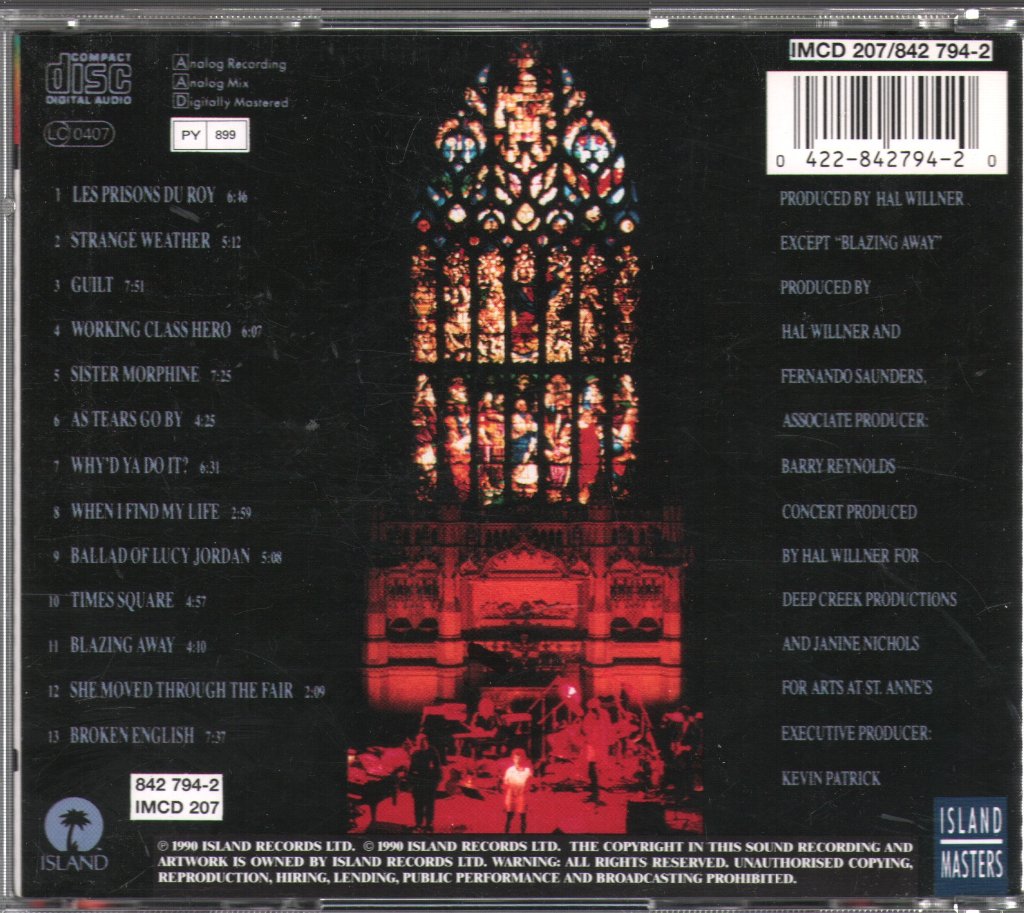Marianne Faithfull - Blazing Away - Cd