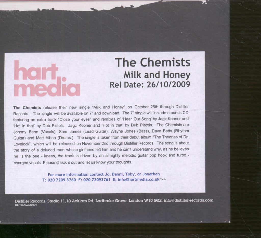 Chemists - Milk And Honey E.P. - Cd