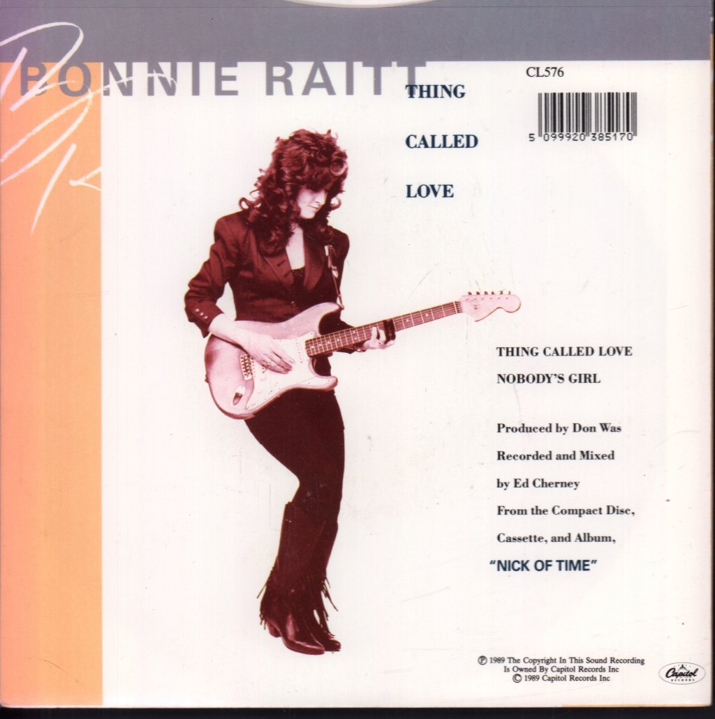 Bonnie Raitt - Thing Called Love - 7 Inch