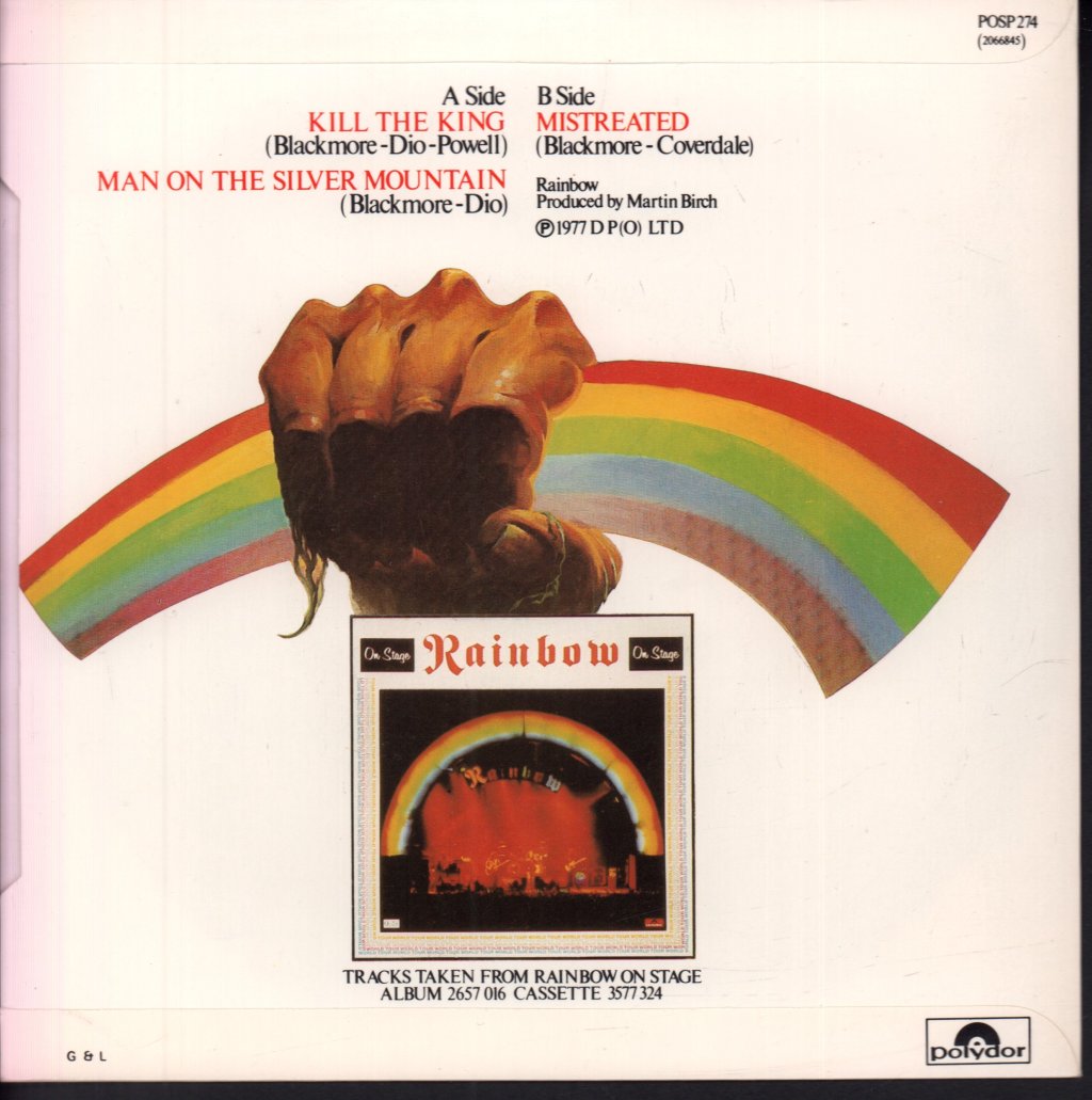 Rainbow (Rock/Metal Group) - Kill The King - 7 Inch