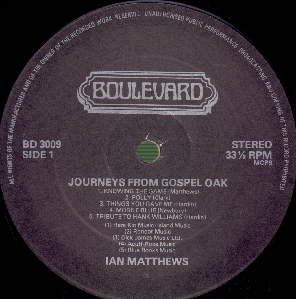 Ian Matthews - Journeys From Gospel Oak - Lp