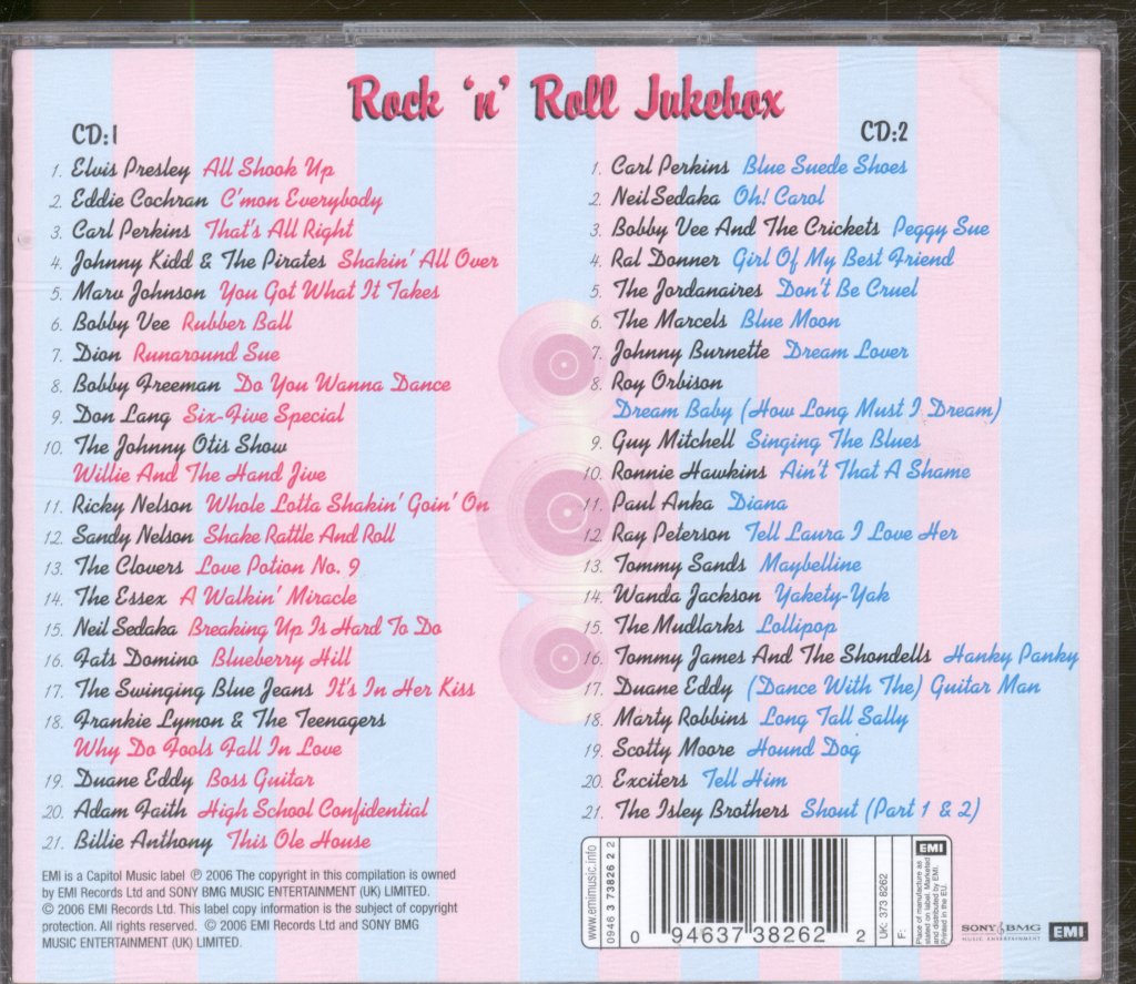 Various Artists - Rock 'n' Roll Jukebox - Double Cd