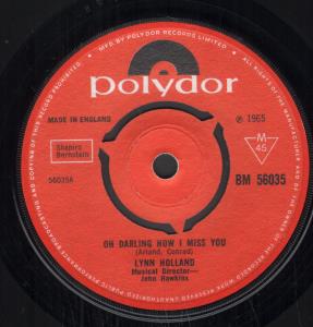 Lynn Holland - Oh Darling How I Miss You - 7 Inch