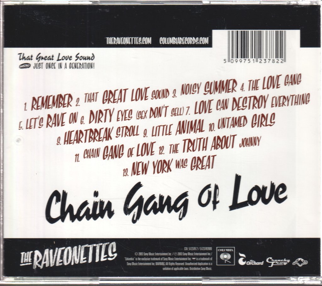 Raveonettes - Chain Gang Of Love - Cd