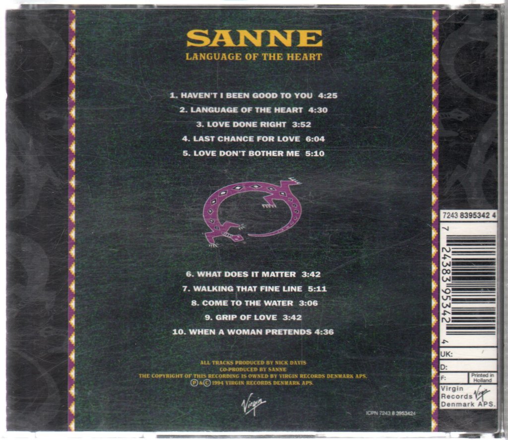 Sanne Salomonsen - Language Of The Heart - Cd