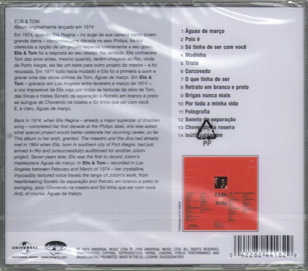Elis Regina - Elis & Tom - Cd