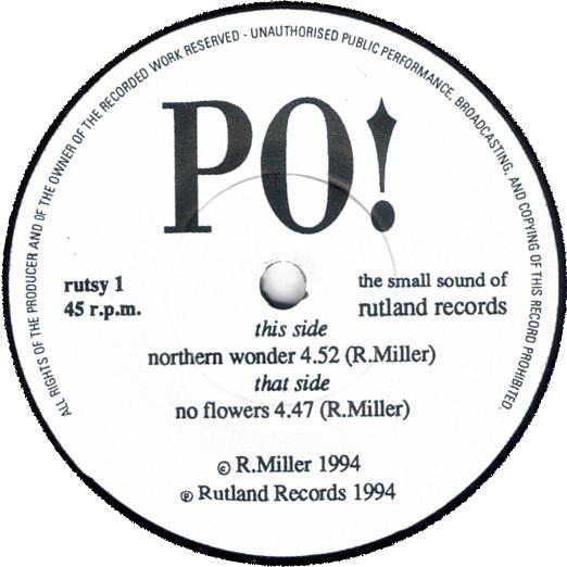 Po! - Northern Wonder / No Flowers - 7 Inch