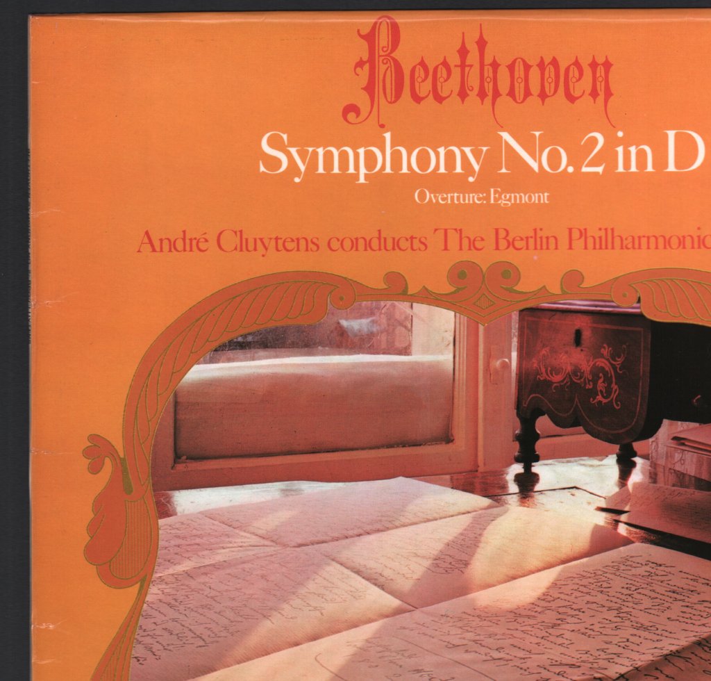 Andre Cluytens / Berlin Philharmonic Orchestra - Beethoven - Symphony No.2 In D / Overture: Egmont - Lp