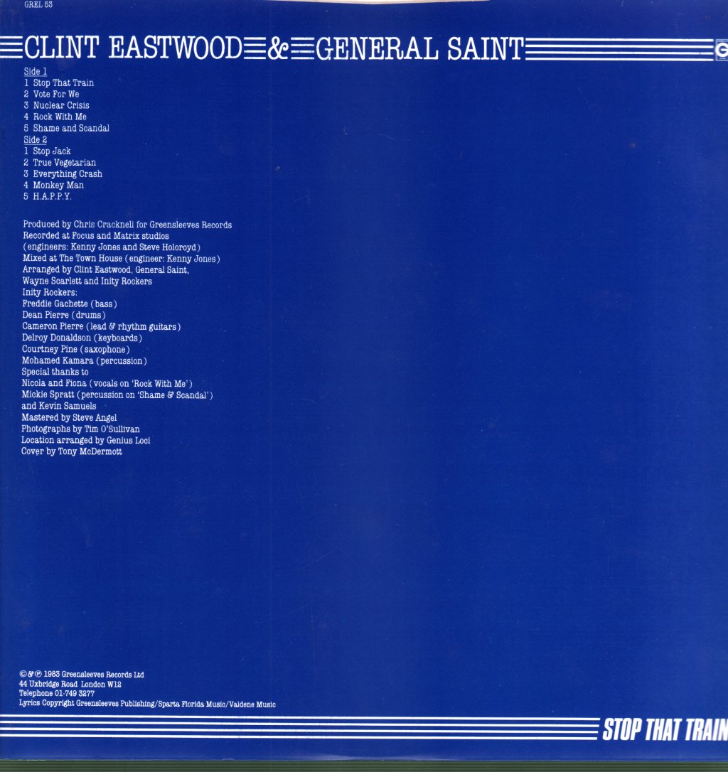 Clint Eastwood And General Saint - Stop That Train - Lp