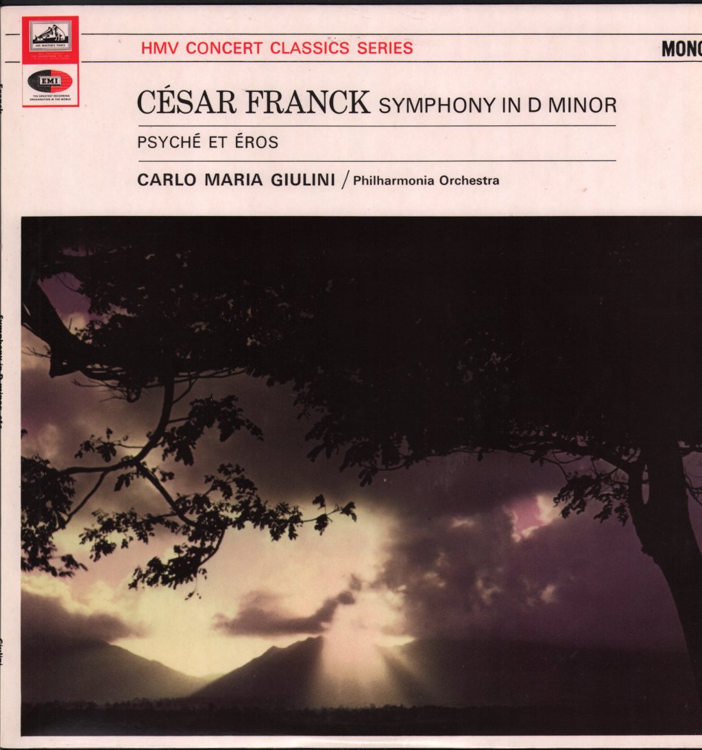 Carlo Maria Giulini / Philharmonia Orchestra - Cesar Franck - Symphony In D Minor / Psyche Et Eros - Lp