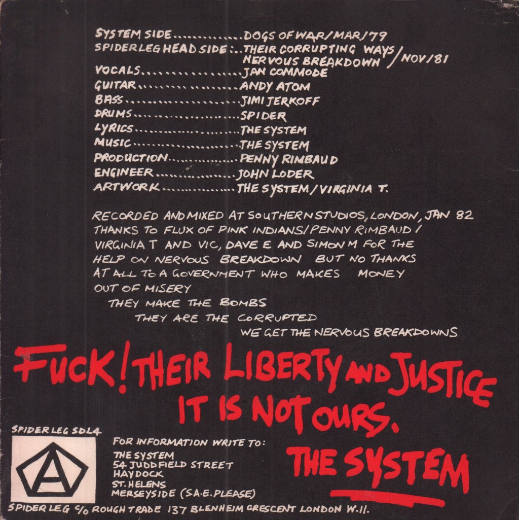 System (Punk Group) - Warfare Ep - 7 Inch