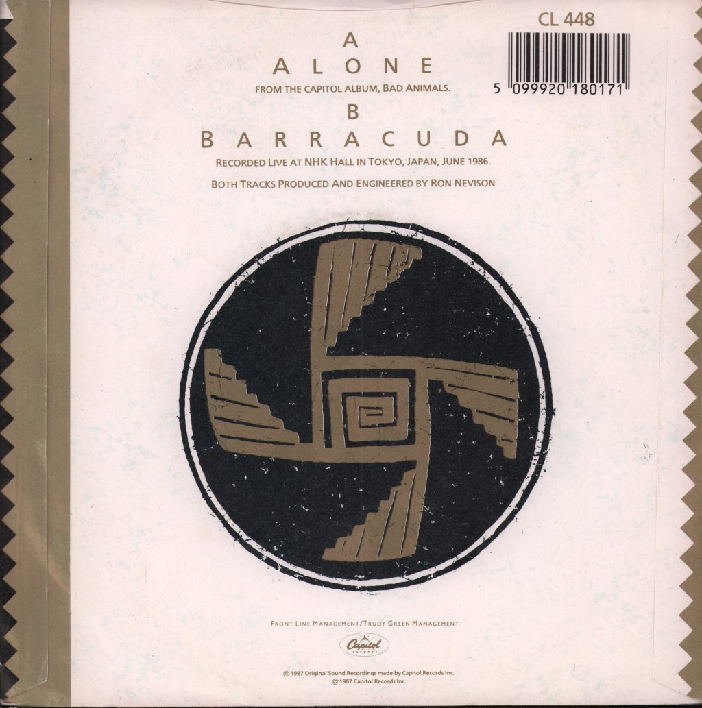 Heart - Alone - 7 Inch