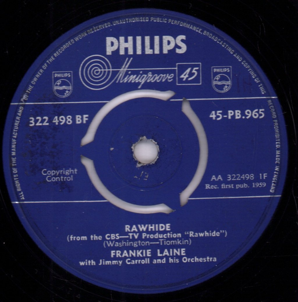 Frankie Laine - Rawhide - 7 Inch