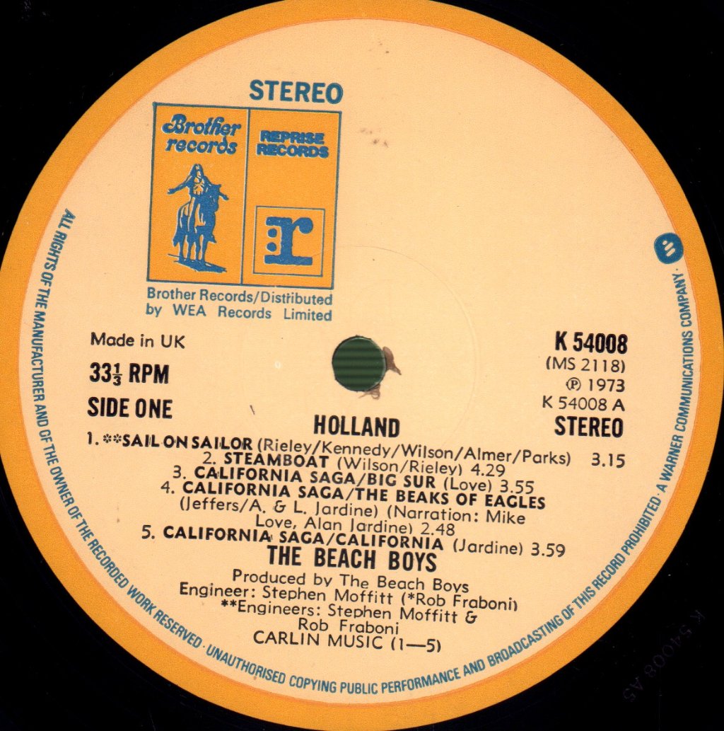 Beach Boys - Holland - Lp