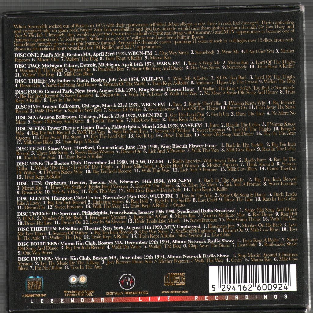 Aerosmith - Broadcast Collection 1973-1994 - Cd Set