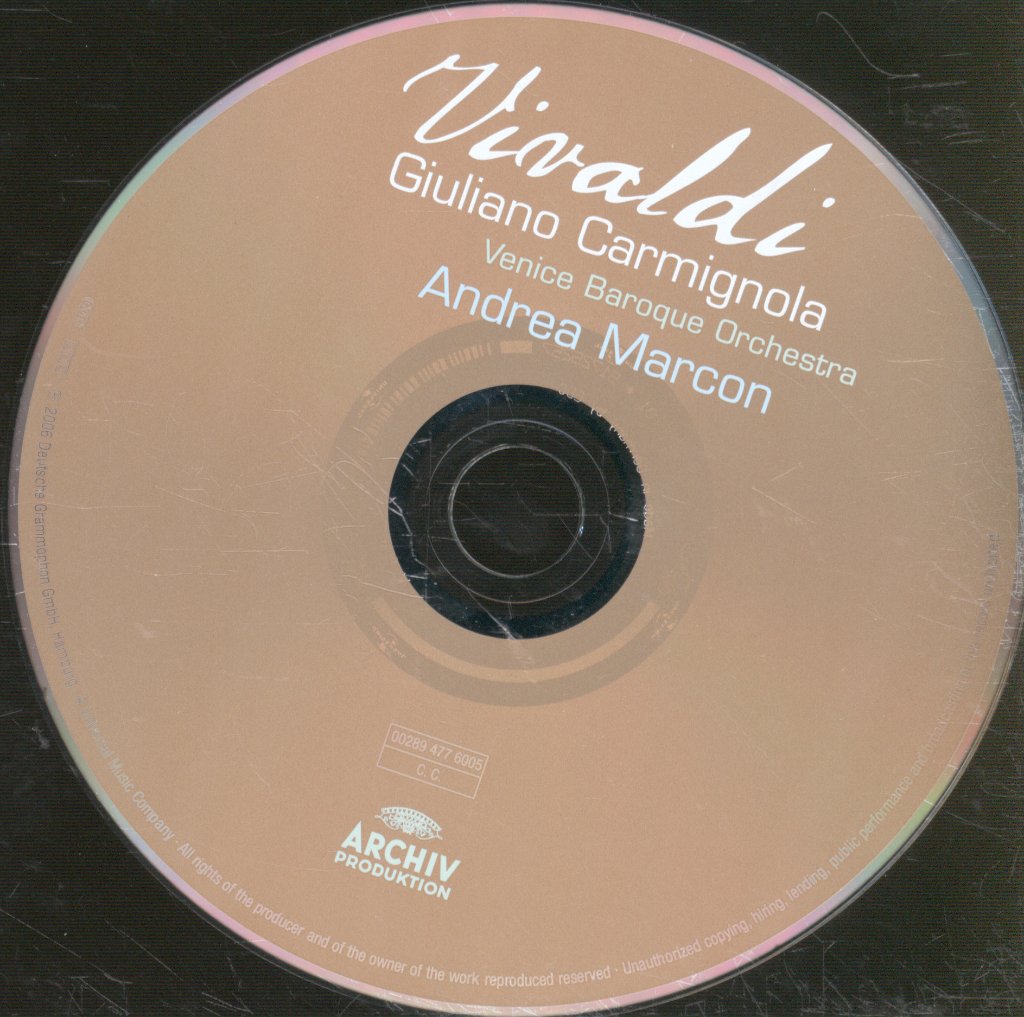 Giuliano Carmignola, Venice Baroque Orchestra, Andrea Marcon - Vivaldi - Concertos For Violin, Strings And Continuo - Cd