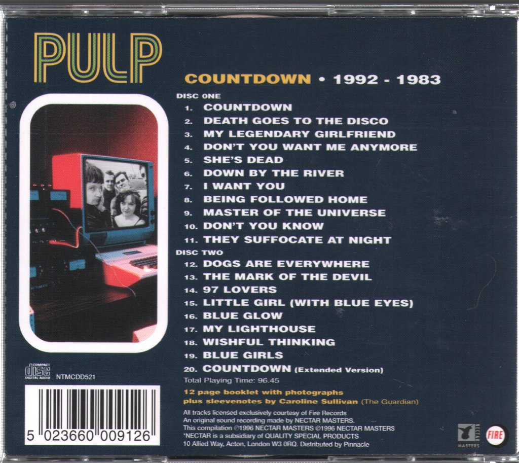 Pulp - Countdown 1992 - 1983 - Double Cd