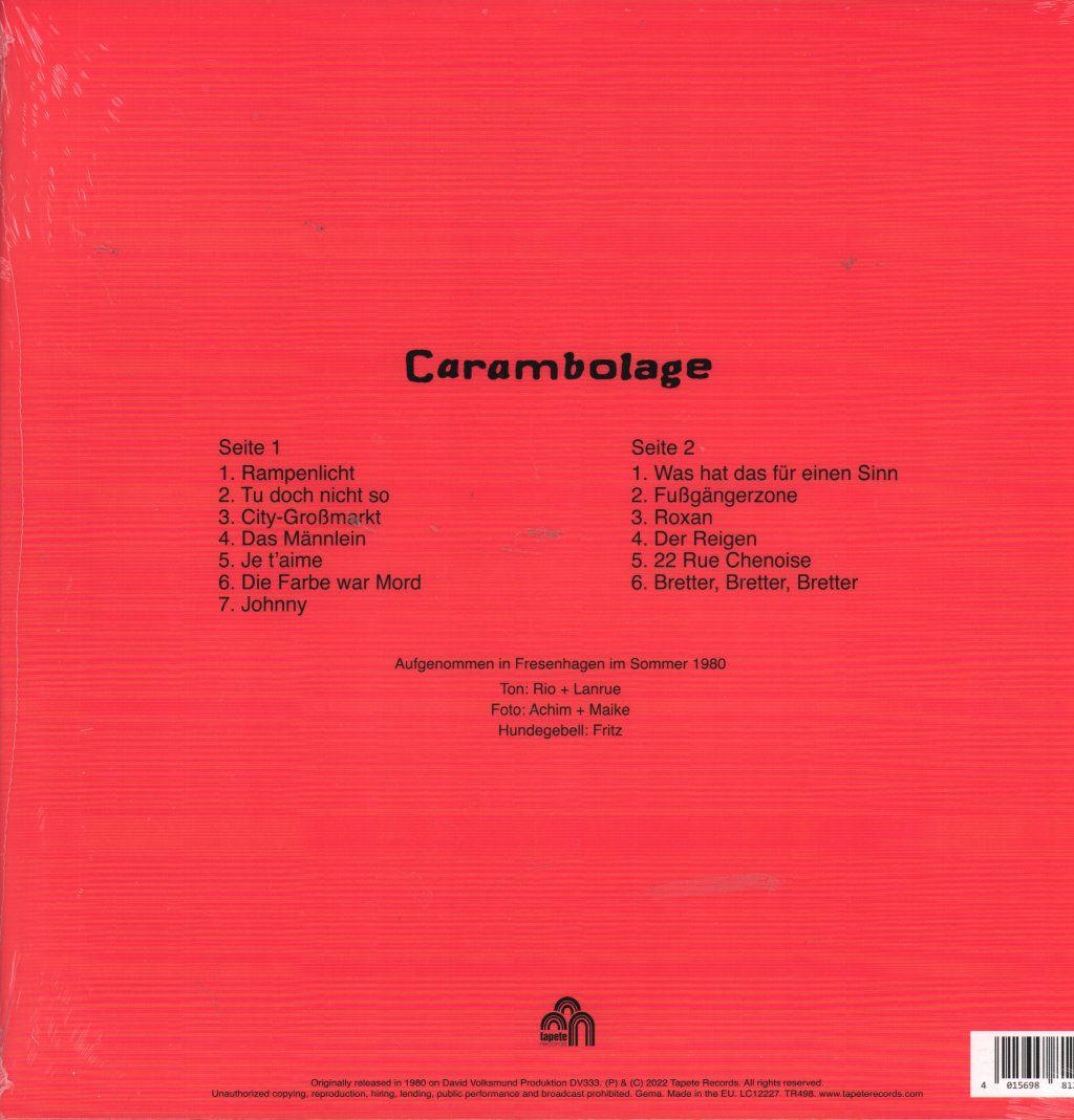 Carambolage - Carambolage - Lp