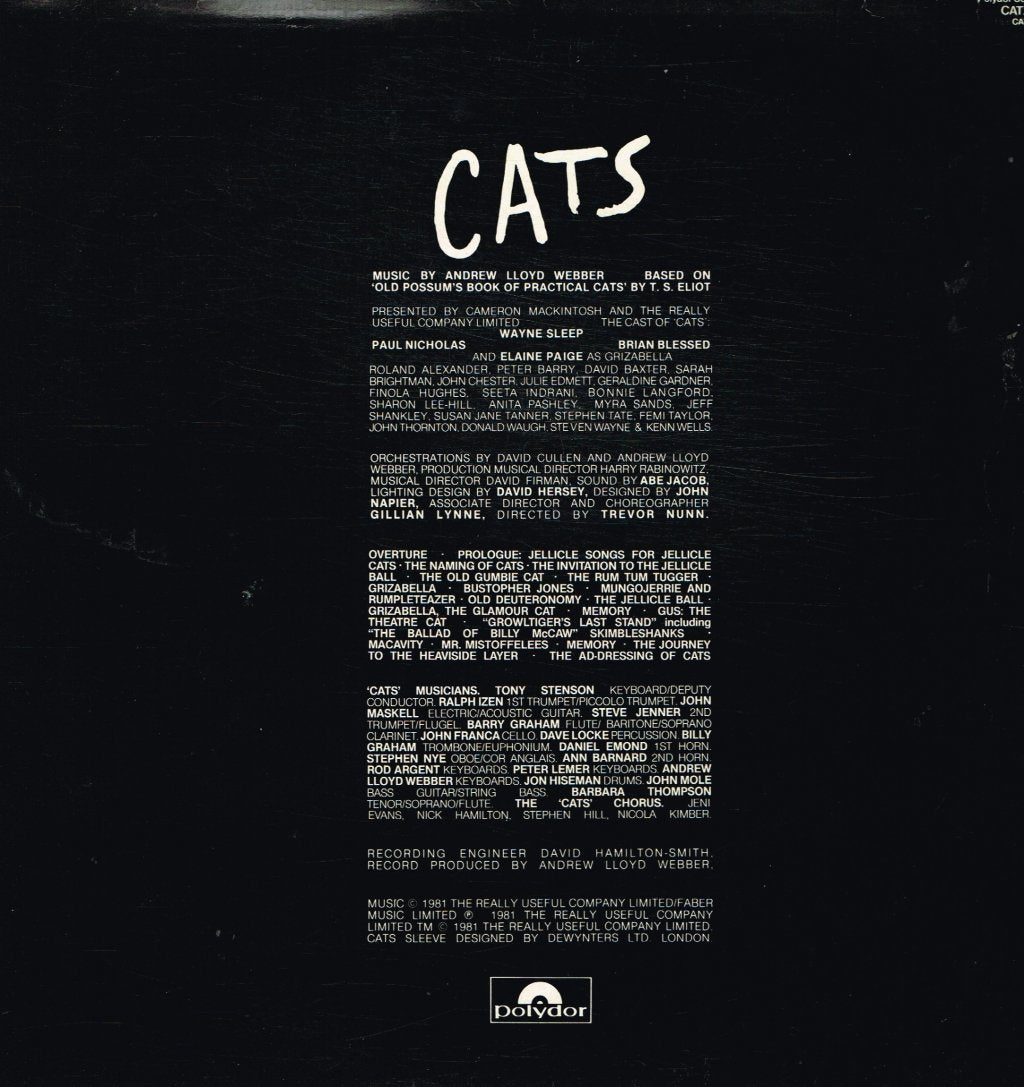 Andrew Lloyd Webber - Cats (Musical) - Double Lp