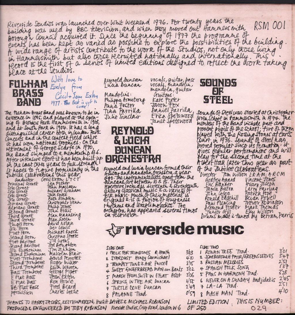 Various Artists - Riverside Music - Lp
