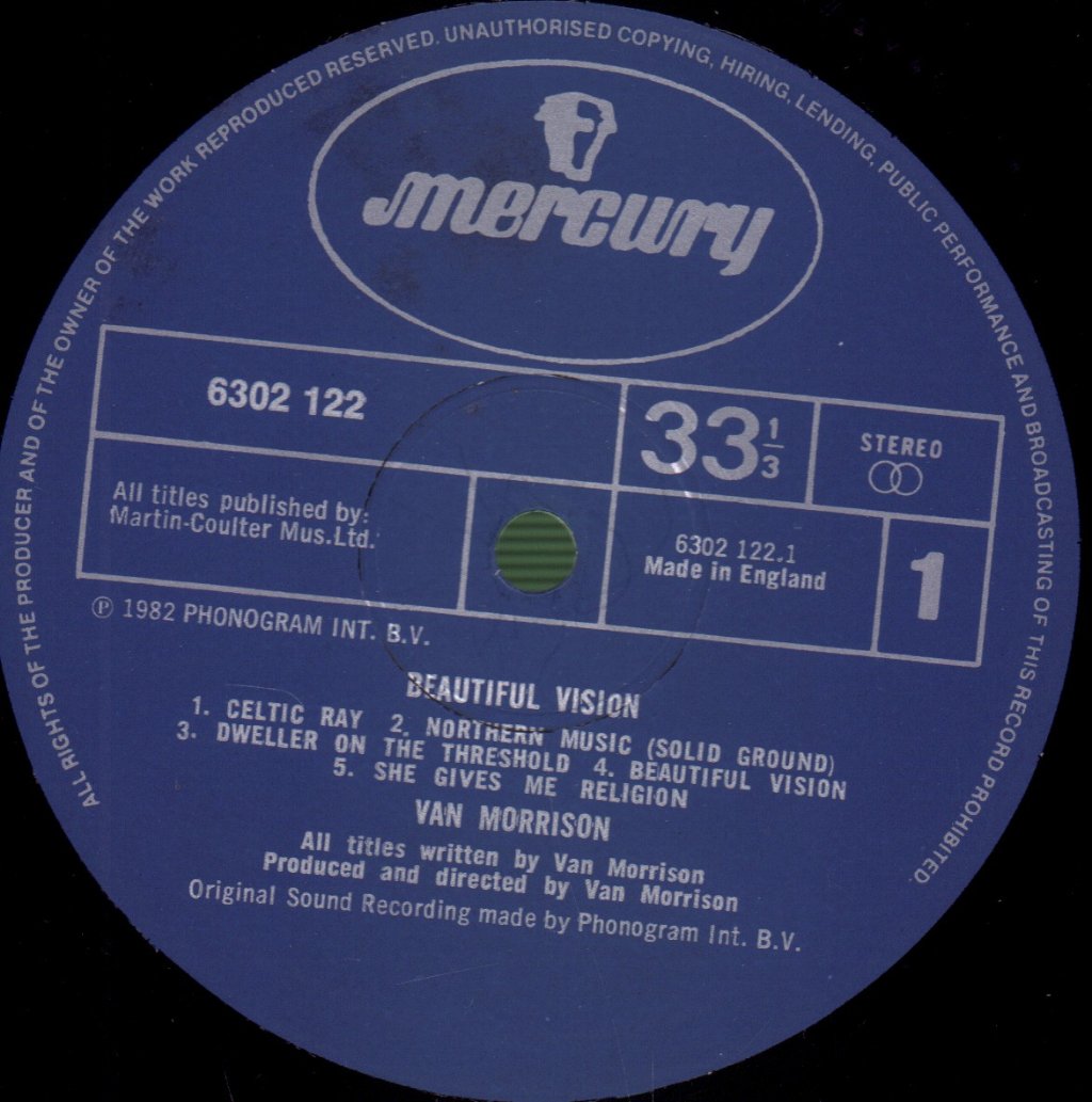Van Morrison - Beautiful Vision - Lp