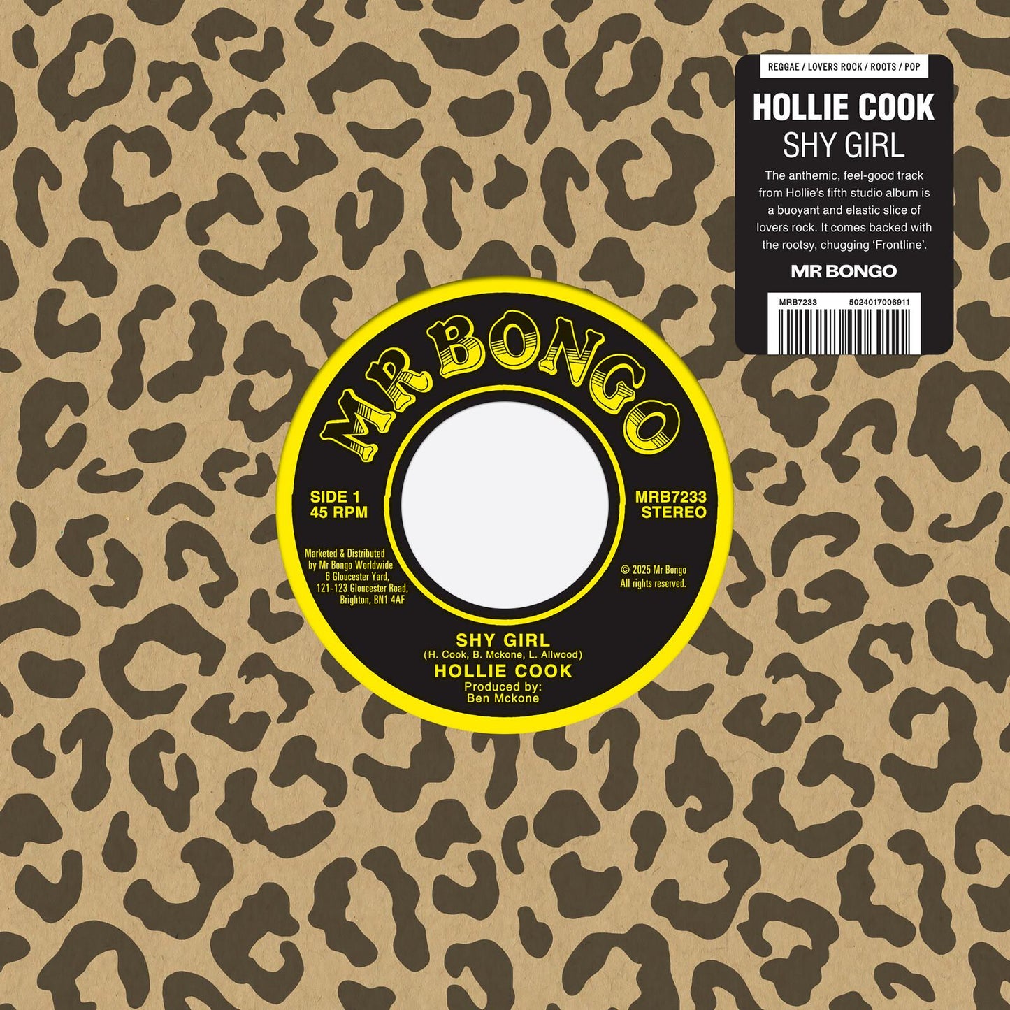 Hollie Cook - Shy Girl - 7 Inch