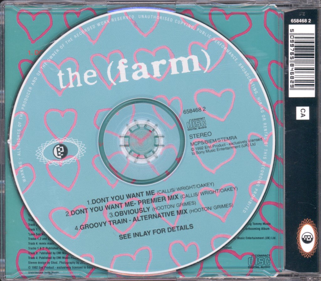 Farm - Don't You Want Me - Cd