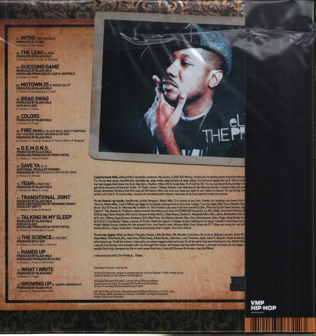 Elzhi - Preface - Double Lp