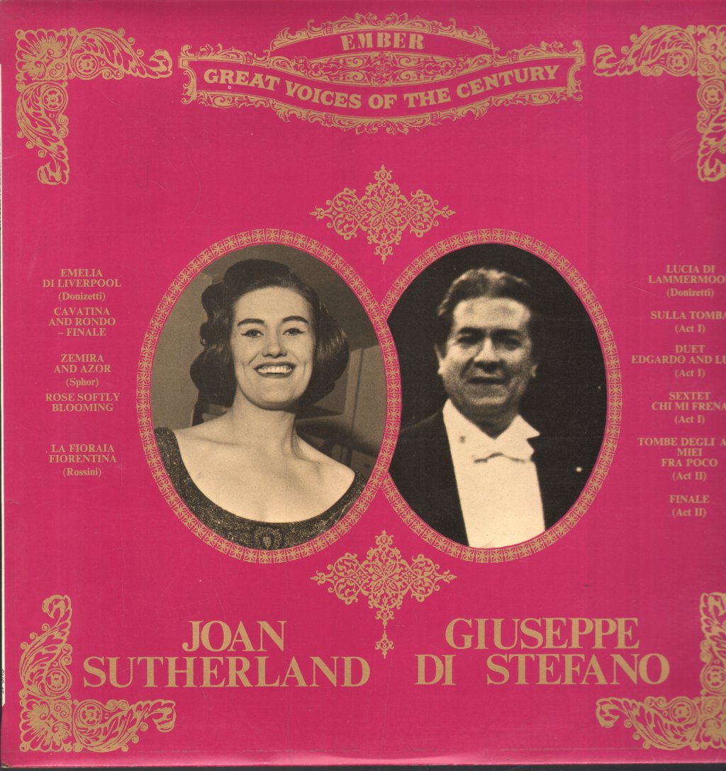 Joan Sutherland / Giuseppe Di Stefano - Great Voices Of The Century - Lp