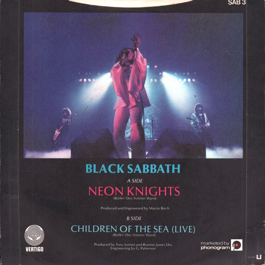 Black Sabbath - Neon Knights - 7 Inch