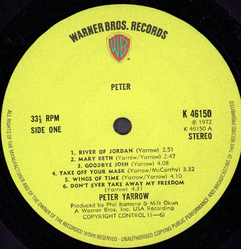 Peter Yarrow - Peter - Lp