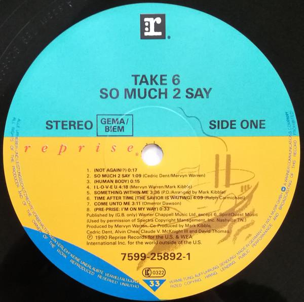 Take 6 - So Much 2 Say - Lp