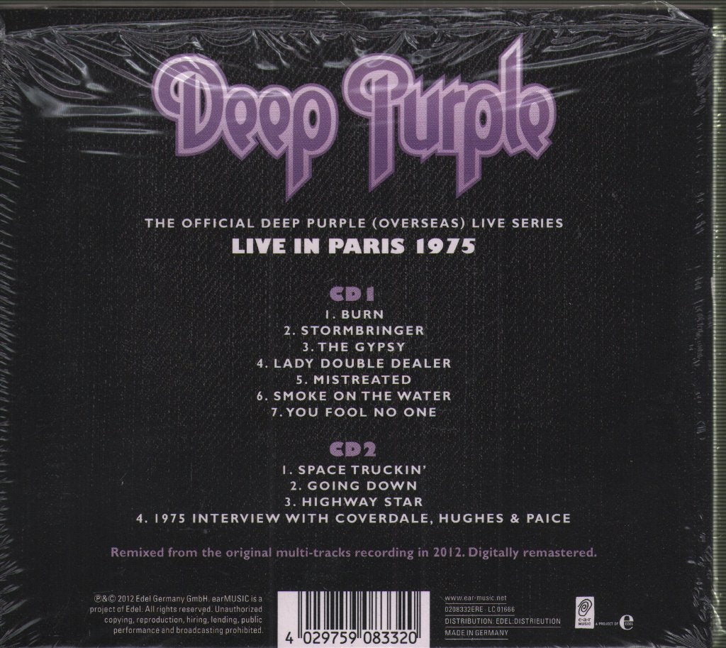Deep Purple - Live In Paris 1975 - Double Cd