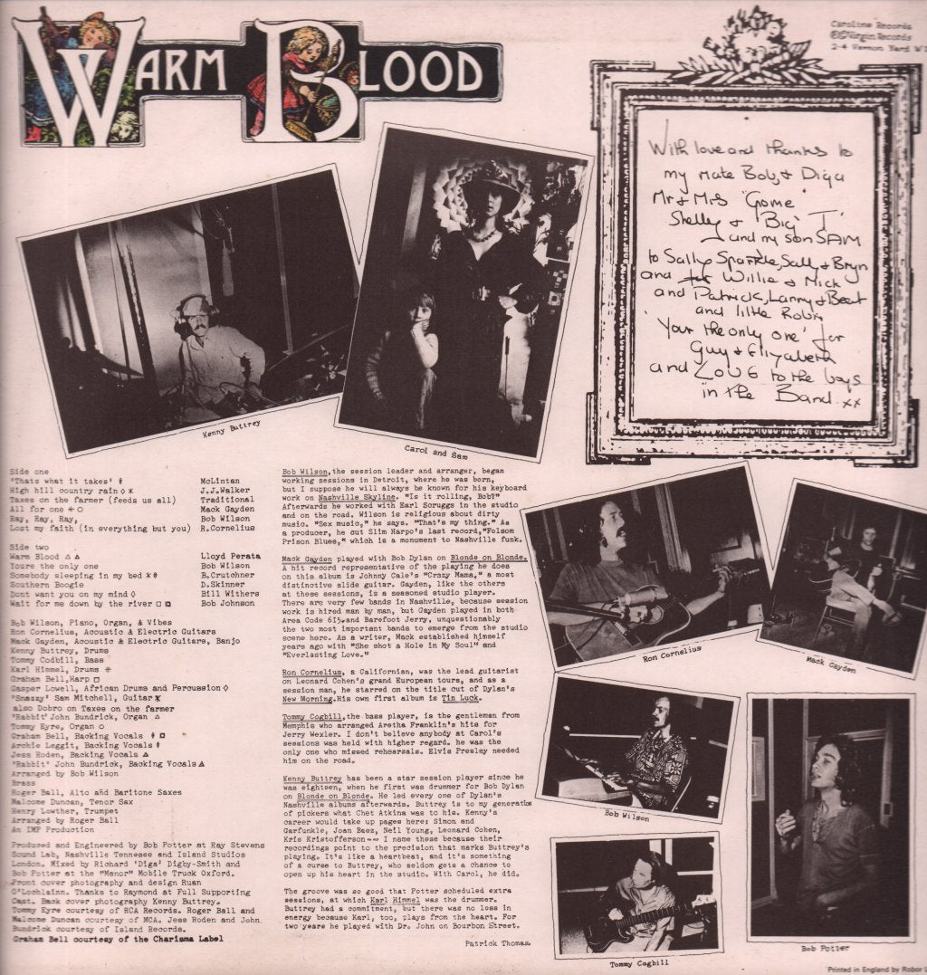 Carol Grimes - Warm Blood - Lp