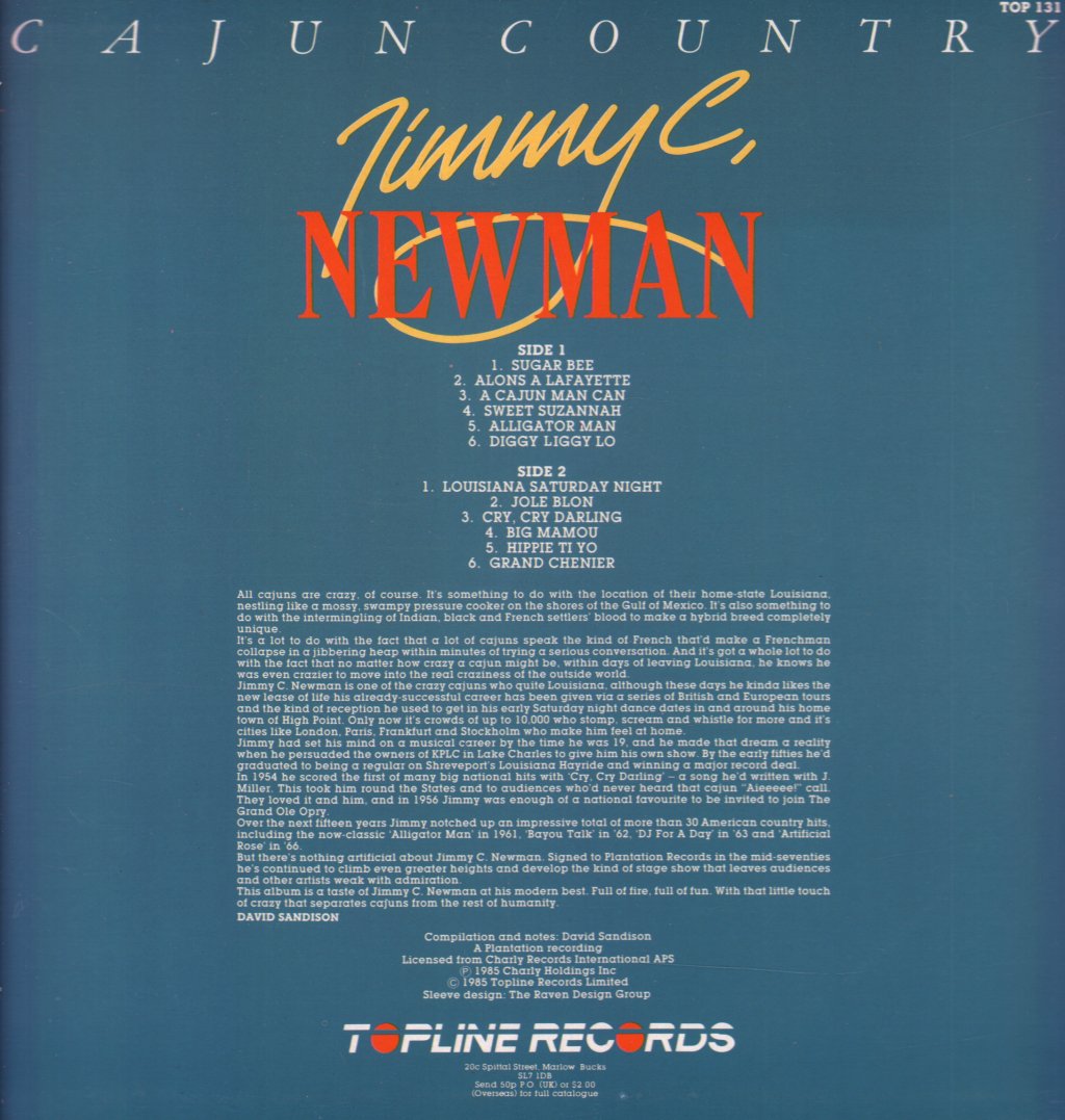 Jimmy C. Newman - Cajun Country - Lp