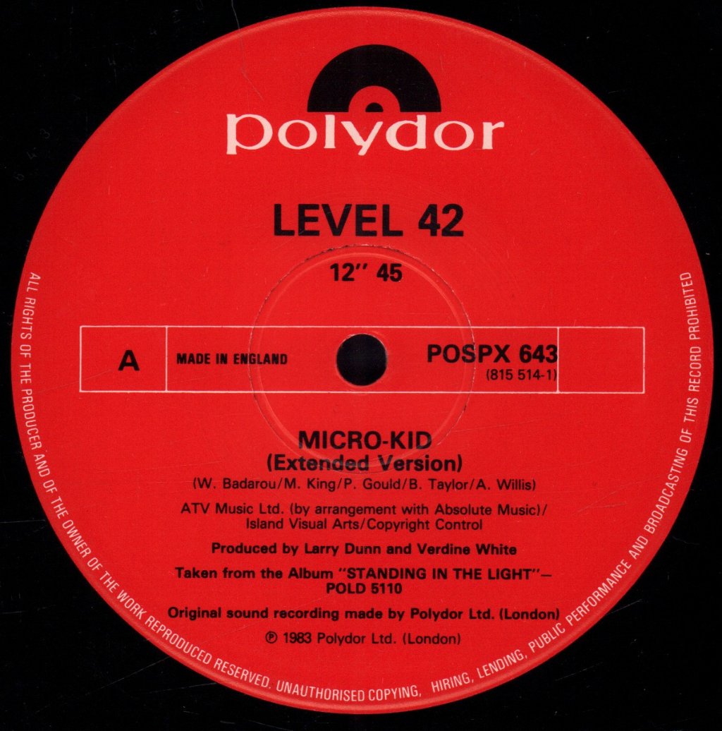 Level 42 - Microkid - 12 Inch
