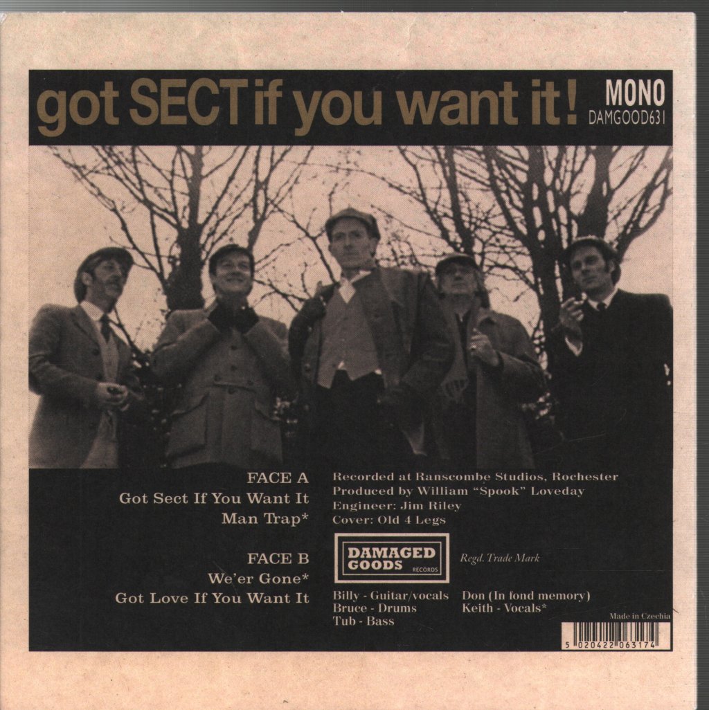 Thee Headcoats Sect - Got Sect if you want it! - 7 Inch