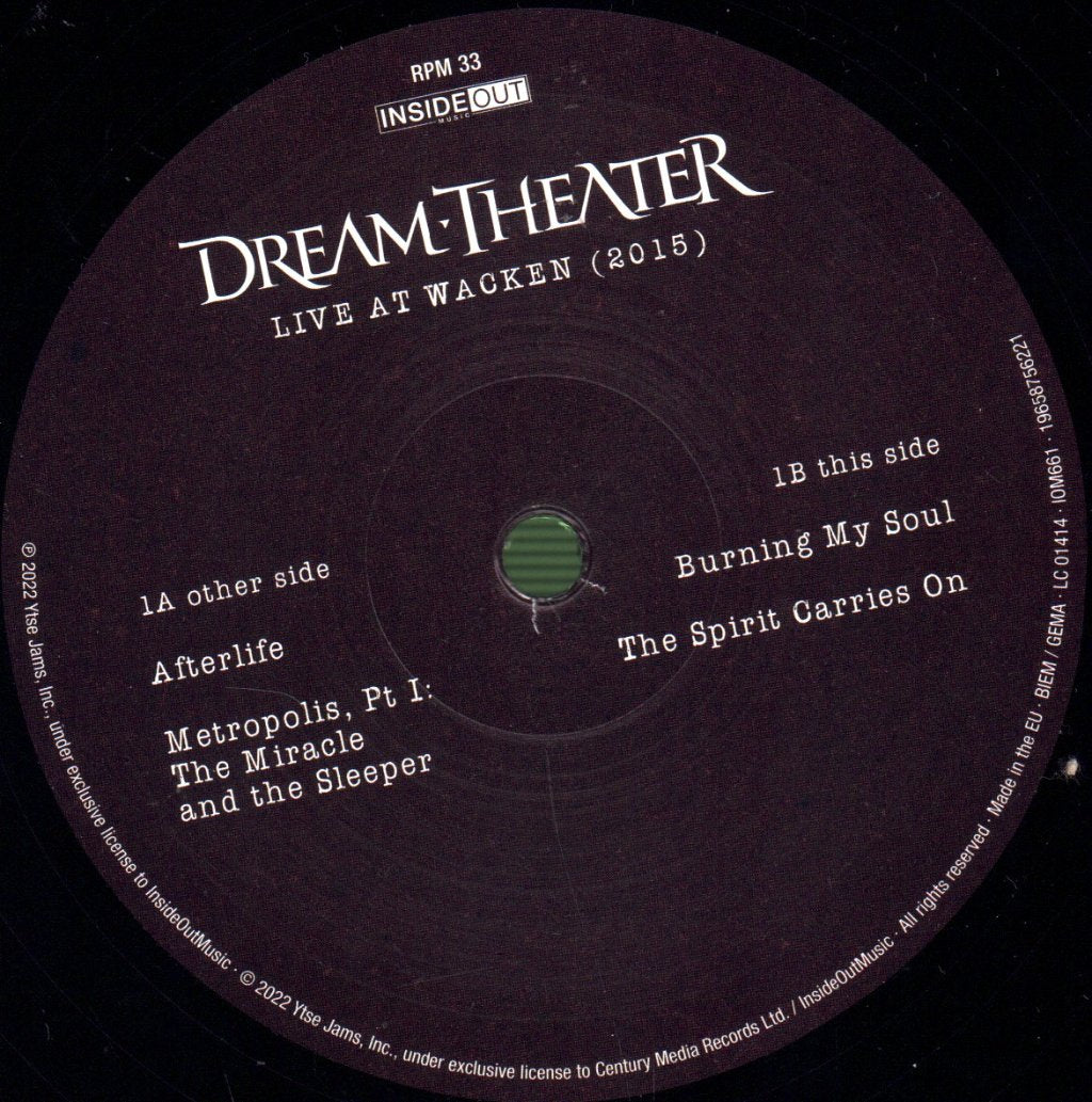 Dream Theater - Live At Wacken (2015) - Double Lp