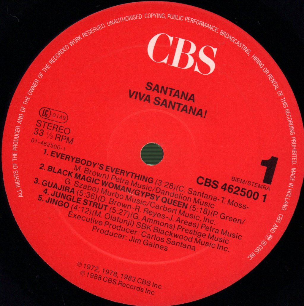 Santana - Viva Santana! - Triple Lp