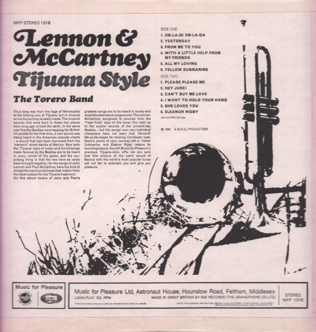 Torero Band - Lennon And Mccartney Tijuana Style - Lp
