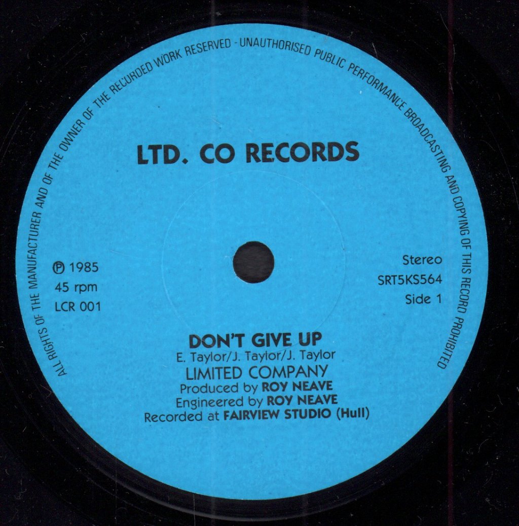 Limited Company - Don't Give Up - 7 Inch