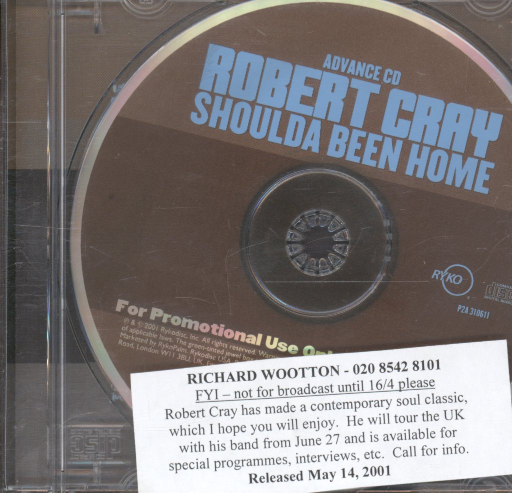 Robert Cray - Shoulda Been Home - Cd
