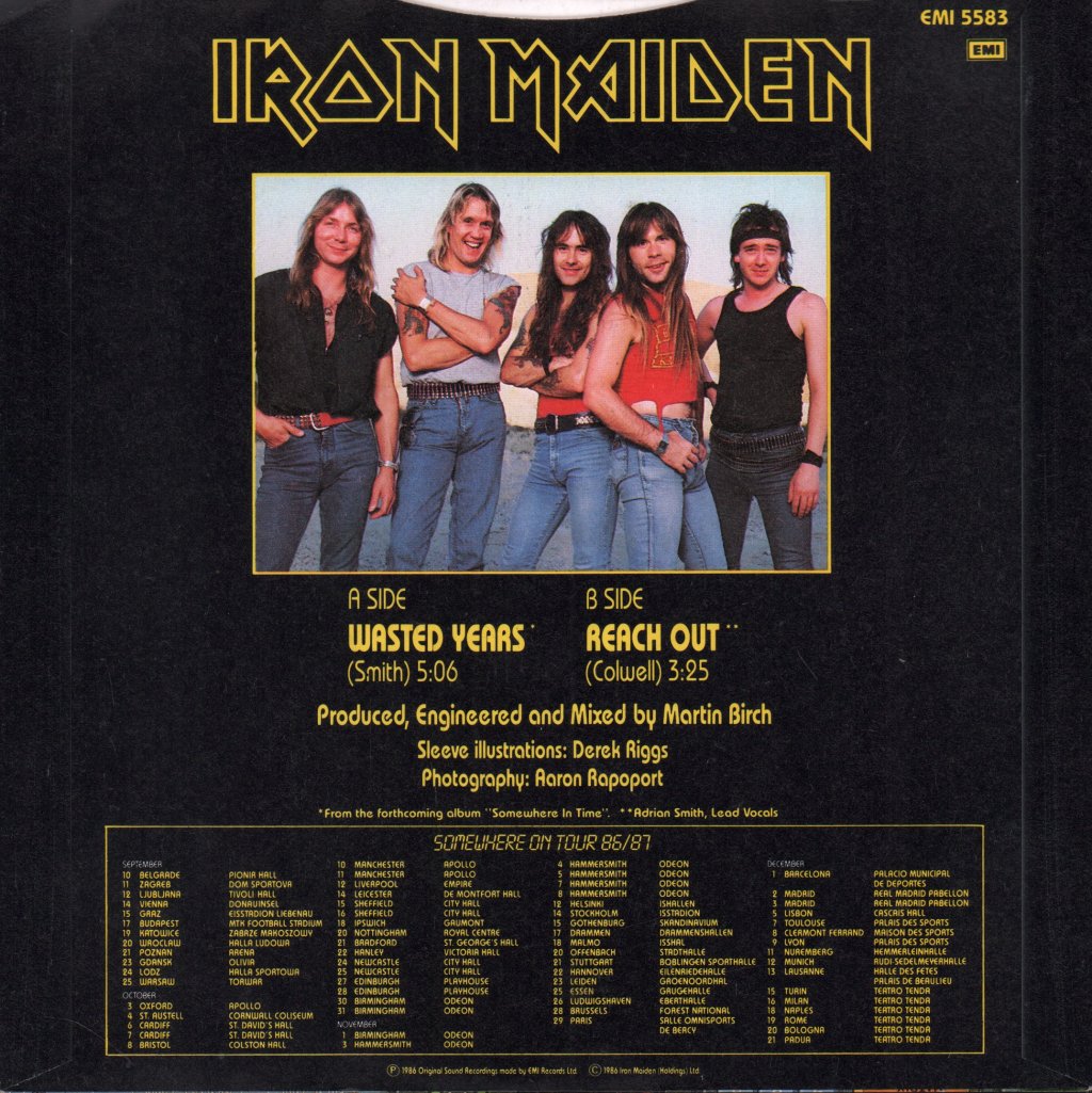 Iron Maiden - Wasted Years - 7 Inch