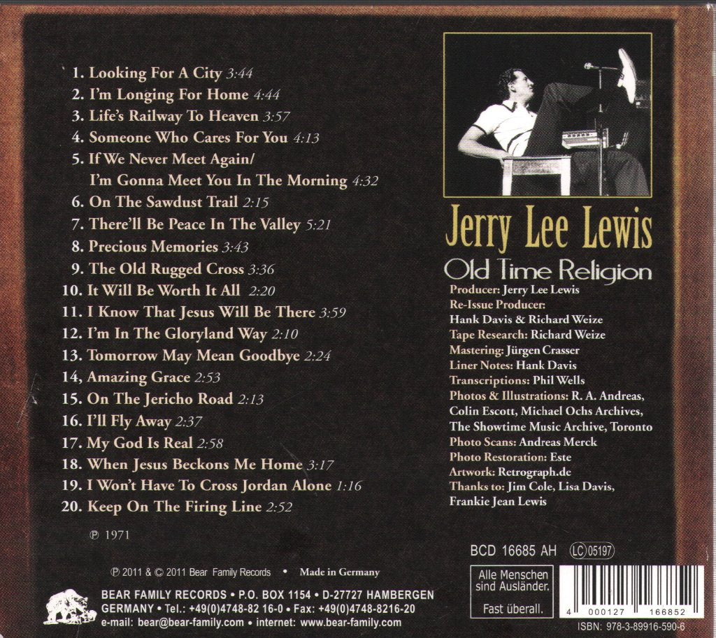 Jerry Lee Lewis - Old Time Religion - Cd
