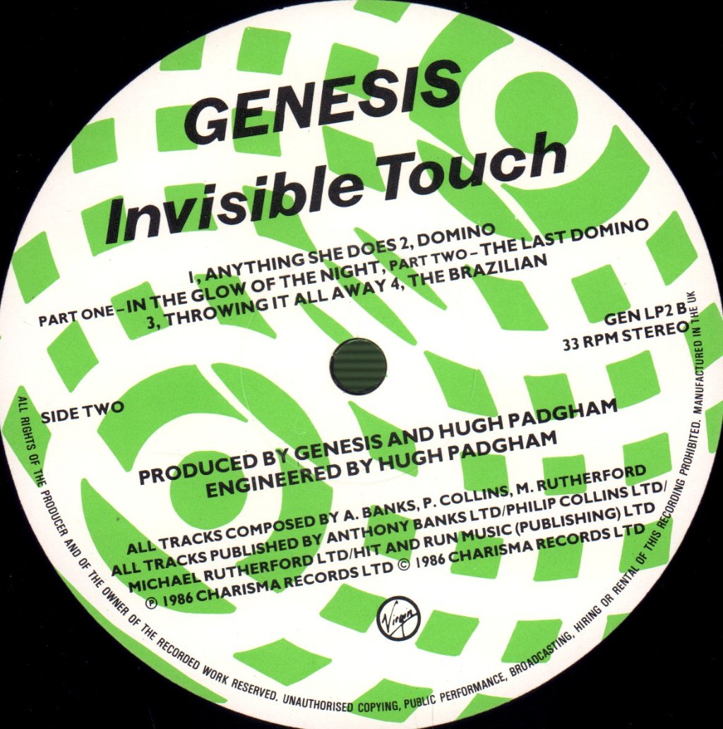 Genesis - Invisible Touch - Lp